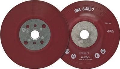 3M 64857 3M™ högpresterande stödplatta platt, röd, 115 mm, M14, flexibel diameter 115 mm (64857)