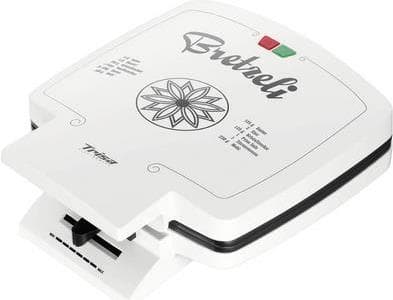 Trisa Bricelet Classique vaffeljern non-stick belægning, foldbar, indikatorlys, konstant temperaturregulator hvid (7340.0212)