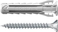 Fischer 567827. Produkttyp: Skruv & dymlingssats, Lämplig för material: Autoklav lättbetong, tegel, betong, gipsfiberskivor, murverk, Material: Nylon.