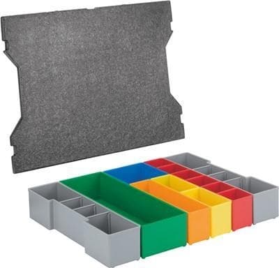 Bosch L-BOXX - Laukun sisäosa lisävarusteille / kulutustarvikkeille - Polystyreeni (12 kpl pakkaus) - L-BOXX 102 Professionalille