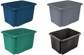keeper opbevaringsboks "emil eco", 30 liter, grafitfarve: økogrå, roterende/stablingsboks, lavet af 100% - 1 stk (1051683300000)