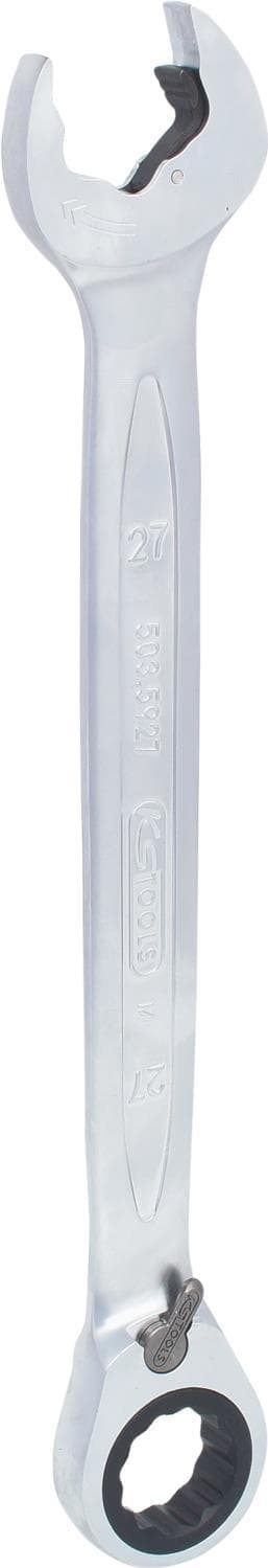 KS TOOLS DUO GEARplus kombinationsnøgle, åben skraldefunktion 27 mm, omskiftelig (503.5927)