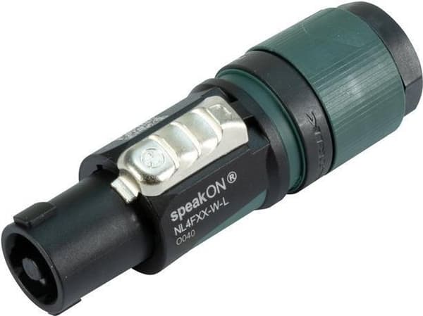 NEUTRIK NL4FXX-WL - speakON kabelstik 4-benet med spændespændetrækaflastning (NL4FXX-WL)