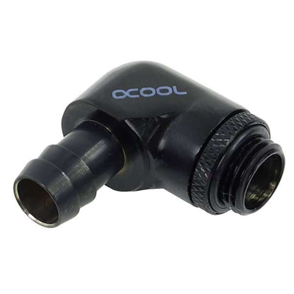 Alphacool HF Anschluss gerade G1/4 Zoll AG auf 10mm ID, 90 Grad Vattenkylning-vinkelkoppling