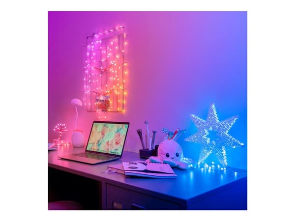 Twinkly Strings - Stringlys - LED x 200 - 16 millioner farger - pearl - grønn