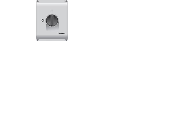 Turvakytkin 63A, 4 napa+ H +PE, lukittava kytkin edessä, 4xM32 + 2xM16, IP65, AC23A 500V, 30kW moottorin teho 400VAC.