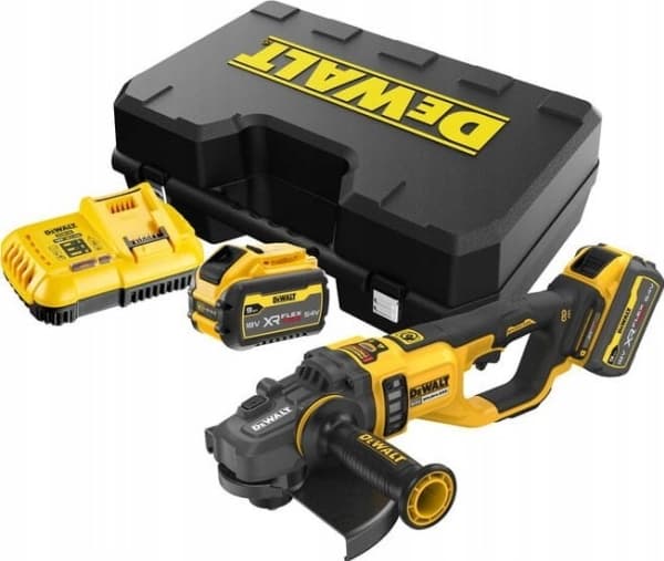 akkukulmahiomakone 230 mm, 54V Li-Ion 2x9,0Ah, FlexVolt DeWALT [DCG460X2-QW] kufer