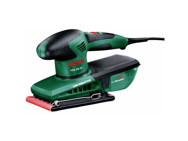 Bosch PSS 200 AC, Epäkeskohiomakone, Musta, Vihreä, EN 60745, 24000 OPM, 2 mm, 93 dB