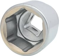 KS TOOLS 2,50 cm (1") CLASSIC sekskantfatning, kort, 50 mm (911.1050)