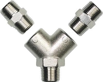 3M Aircare 2-vejs kobling 3/8``IG adapter m.3/8``AG, enkelt (7000042680)