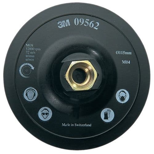 3M stödplatta D.115mm M14 9562 Kardborreband 3M (09562)
