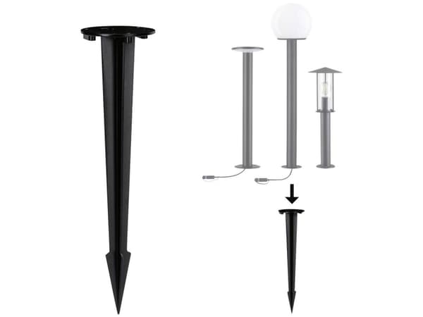 Paulmann 946.95, Spike, Antrasitt, Metall, 10,2 cm, 400 mm