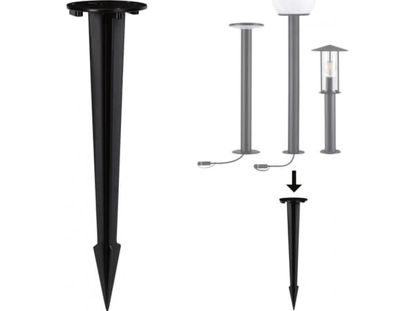 Paulmann 946.95, Spike, Antrasitt, Metall, 10,2 cm, 400 mm
