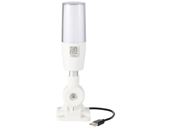 TRU COMPONENTS Merkinantotorni sireenillä TC-11219040 TC-ONN-M4T-USB LED Punainen, keltainen, vihreä, sininen, valkoinen, magenta, syaani 1 kpl