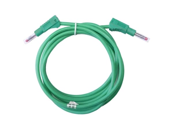 Mueller Electric BU-2323-10-79-5 Testkabel [Banankontakt 4 mm - Banankontakt 4 mm] 2 m Grön 1 st