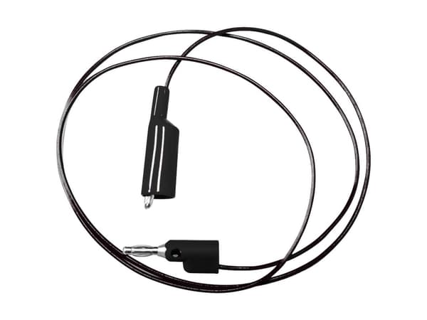 Mueller Electric BU-2030-A-24-0 Prøveledning [Bananstik 4 mm - Krokodilleklemme] 0.6 m Sort 1 stk