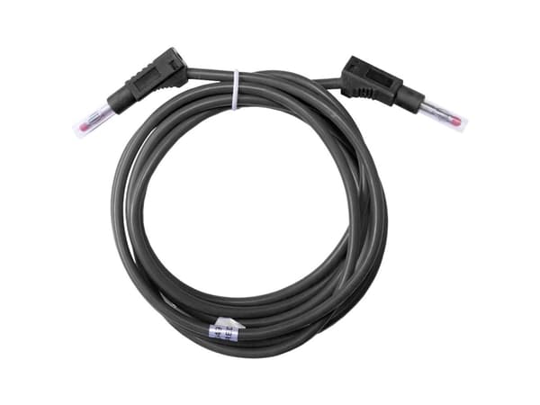 Mueller Electric BU-2323-10-79-0 Prøveledning Bananstik 4 mm Bananstik 4 mm 2 m Sort 1 stk