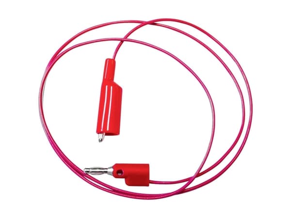 Mueller Electric BU-2030-A-96-2 Prøveledning [Bananstik 4 mm - Krokodilleklemme] 2.4 m Rød 1 stk