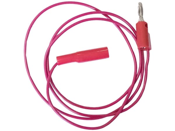 Mueller Electric BU-2031-A-12-2 Prøveledning Bananstik 4 mm Mini-krokodillenæb 0.3 m Rød 1 stk