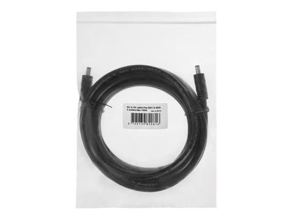 Sandberg Active - Strømkabel - power DC jack (hann) til power DC jack (hann) - 3 m