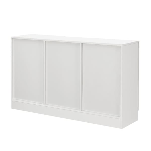 Sideboard Spøttrup 70x120x30,5 cm vit [en.casa]