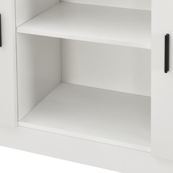 Sideboard Spøttrup 70x120x30,5 cm vit [en.casa]
