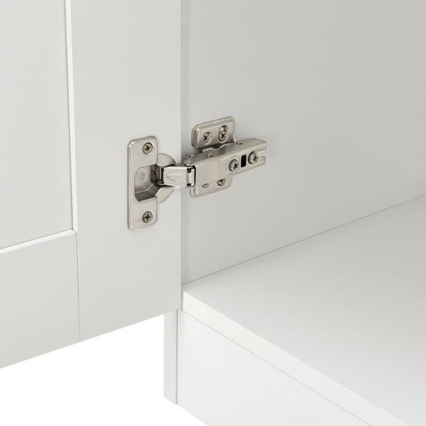 Sideboard Spøttrup 70x120x30,5 cm vit [en.casa]