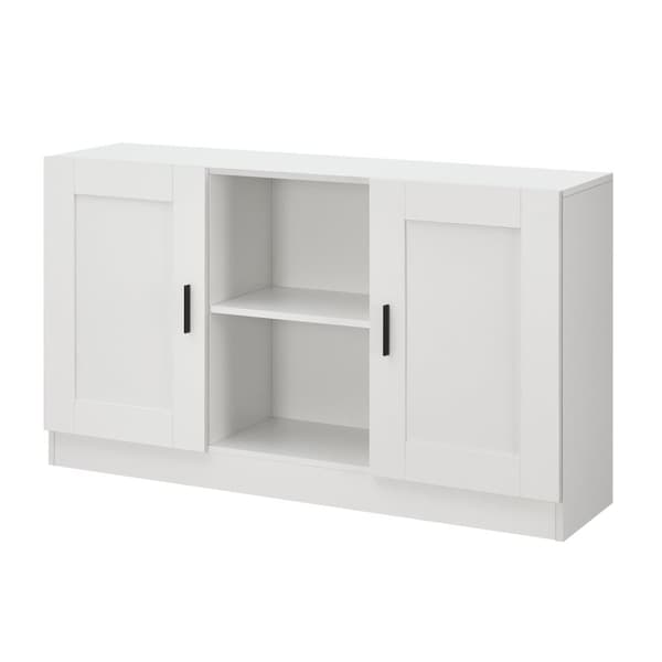 Sideboard Spøttrup 70x120x30,5 cm vit [en.casa]