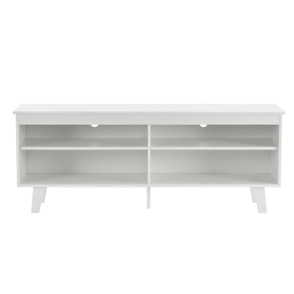 Tv-bänk Stenløse 58x150x38 cm vit [en.casa]