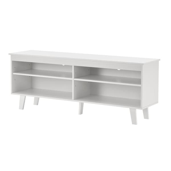 Tv-bänk Stenløse 58x150x38 cm vit [en.casa]
