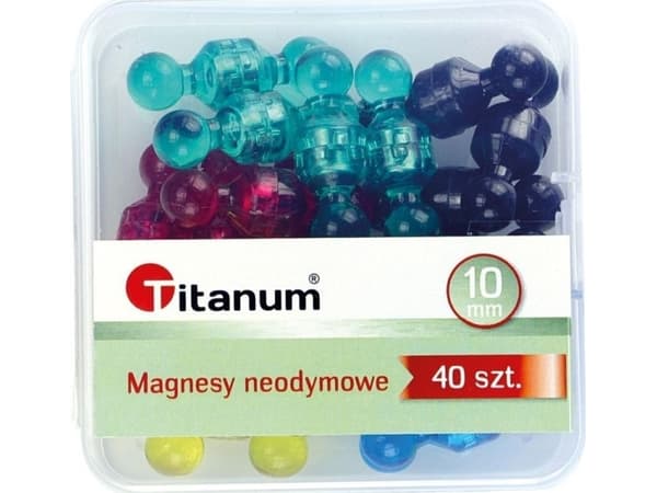 Titaani neodyymimagneetti mix 10 mm 40 kpl Titaani titaani