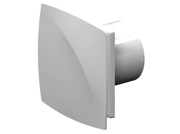 Ventilator Pro 90 med fugt og tidsstyring, Ø100 mm, hvid