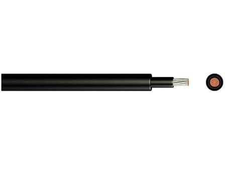 Enledar halogenfri kabel 1x4mm2, Färg: svart, R100 - (100 meter)