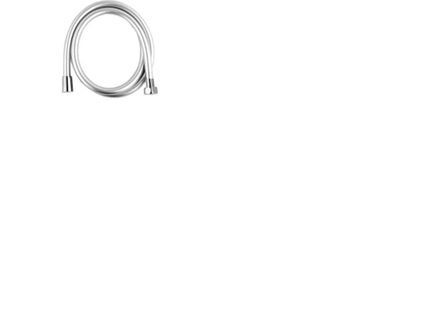 Csslr Plus antibakteriel krom bruseslange i længde 1500 mm med 1/2" omløber og 1/2" konus - Silverflex design og anti twist funktion