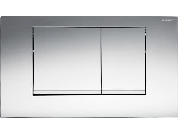 Betjeningsplade Twinline 30, Plast, Blankforkromet