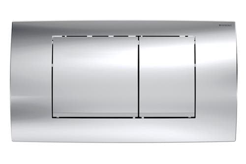 Betjeningsplade Twinline 30, Plast, Blankforkromet