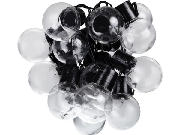 Maclean 2-i-1 solcellsdriven LED-slinga för trädgård, IP44, 3W, 10lm, 3000K, 2*600 mAh batteri, 5V DC, 7m, MCE424