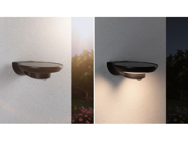 Paulmann Bordola, Väggbelysning för utomhusbruk, Antracit, Gjuten aluminium, IP44, Entré, III