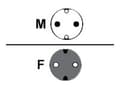 Miniatyrbild 1 av 3: PremiumCord - Förlängningskabel för ström - CEE 7/7 (hona) till CEE 7/7 (hane) - 2 m - 90° kontakt - vit