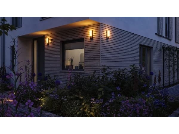 Paulmann 94853, Väggbelysning för utomhusbruk, Antracit, Gjuten aluminium, IP44, Fasad, I
