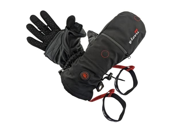 Glovii GS21L, Elastin, Lær, Polyester