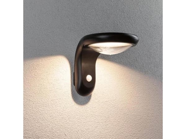 Paulmann Diskola 94854 Solcelle-udendørs vægbelysning med bevægelsessensor LED (RGB) 3.5 W Antracit