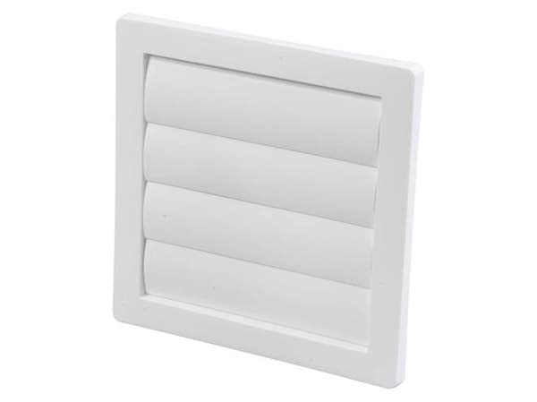 Lamelliventtiili 150x150 mm, valkoinen, tyyppi 75