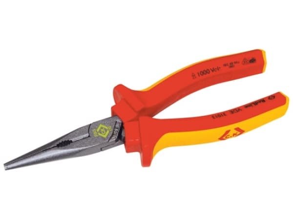 C.K Tools 431014, Nesetang, Stål, Oransje, Rød, 20 cm