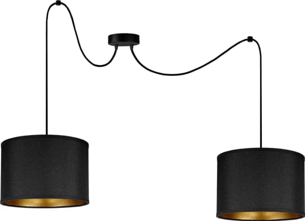 Orno KYLO 2P E27 hengelampe, hengelampe, maks. 2x60W, svart