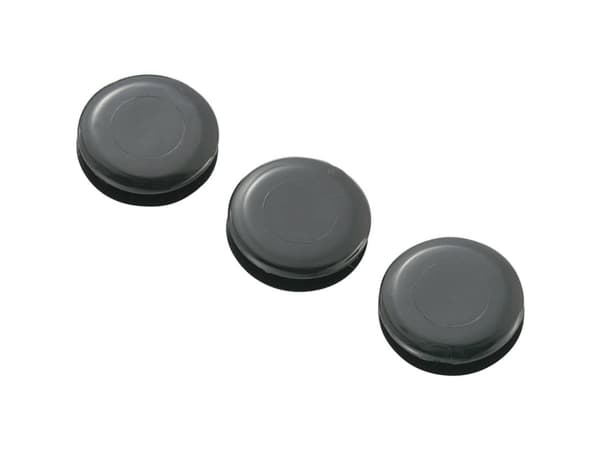 TRU COMPONENTS TC-GMCQR-1410203 Kabelgennemføring lukket Monteringshul: 13.9 mm Klemme-diameter (max.): 10.5 mm Pladetykkelse (maks.): 3.4 mm PVC Sor