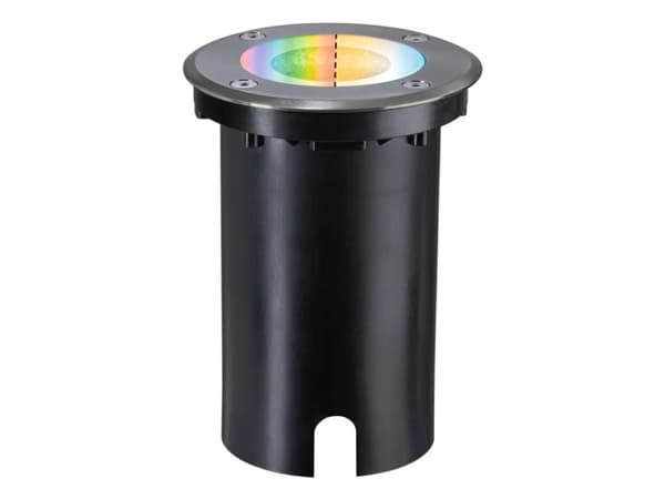 94845 Zigbee 3.0 Floor pyöreä Paulmann Home Upotettava valo 4,9 W RGBW Rauta (harjattu) Silitysrauta