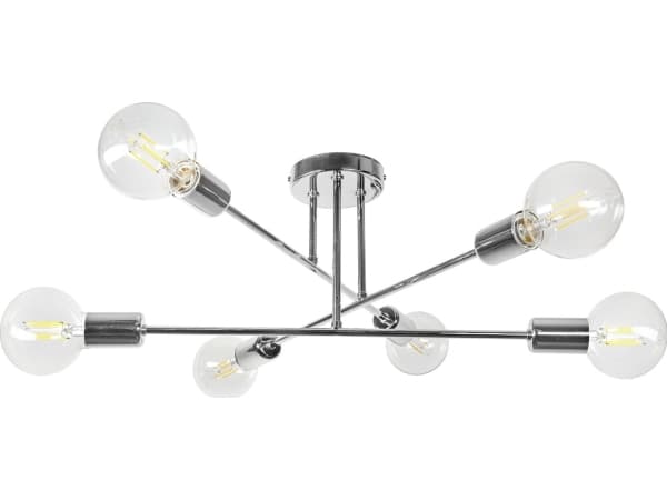 Lampe fra Orno SOLO 6P E27, lampe for maks. 6x60W, krom