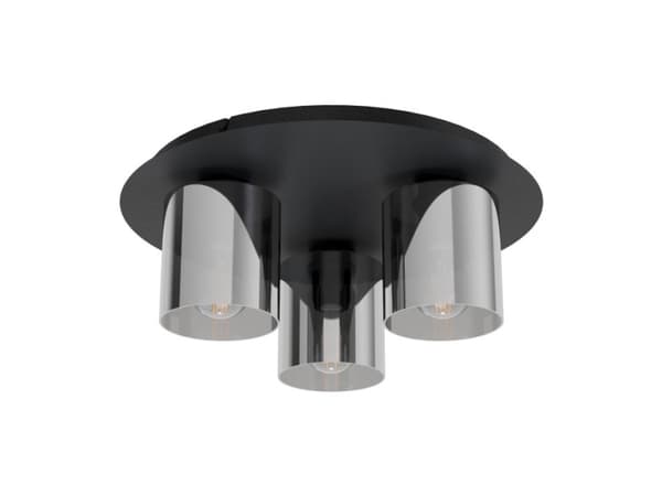 EGLO Gorosiba 1, 3 ampuller, E27, IP20, Sort, Stål Sort, Stål