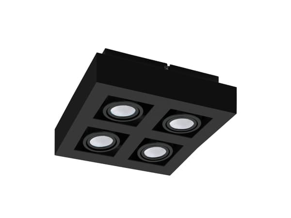 EGLO MENDOZA loftlampe i sort, 4L